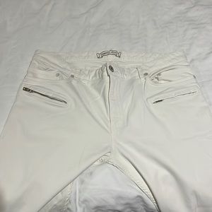 robins jeans white slight distressed marks
